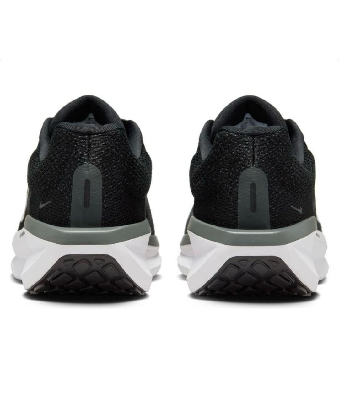 NIKE Черные текстильные низкие кроссовки / кеды, фото 4