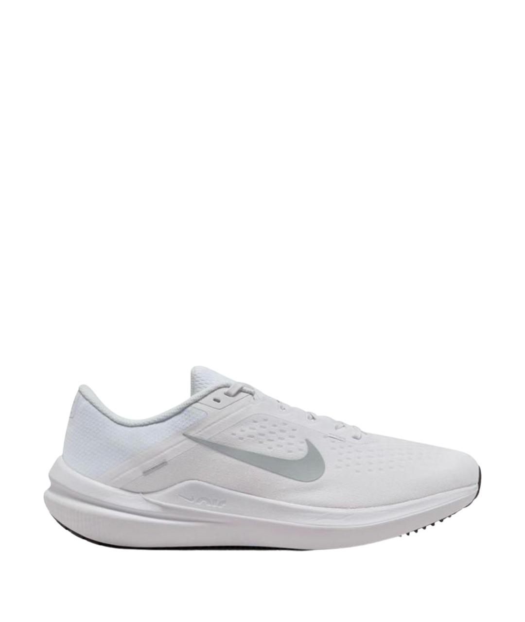 NIKE Белые текстильные низкие кроссовки / кеды, фото 1