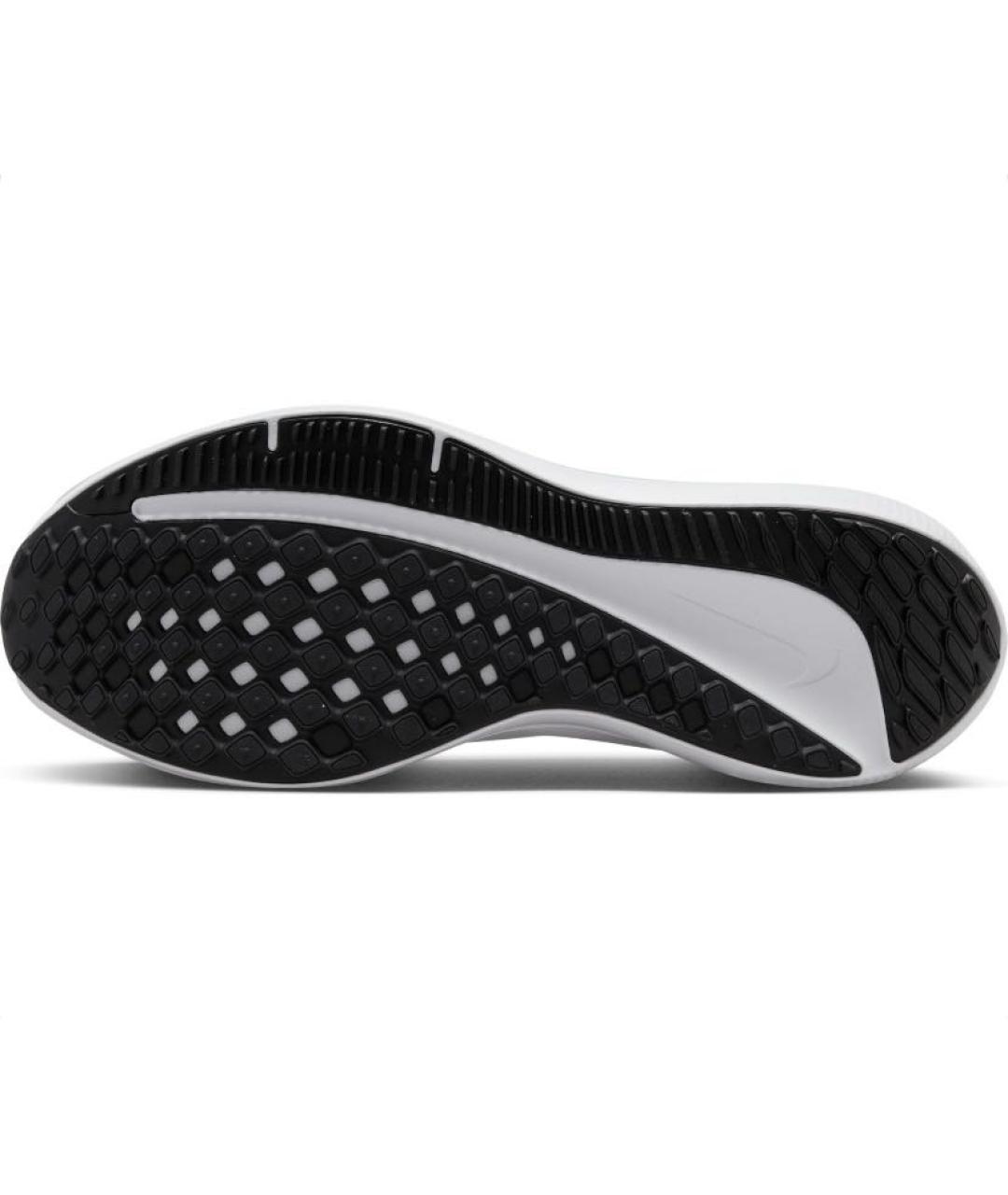 NIKE Белые текстильные низкие кроссовки / кеды, фото 5