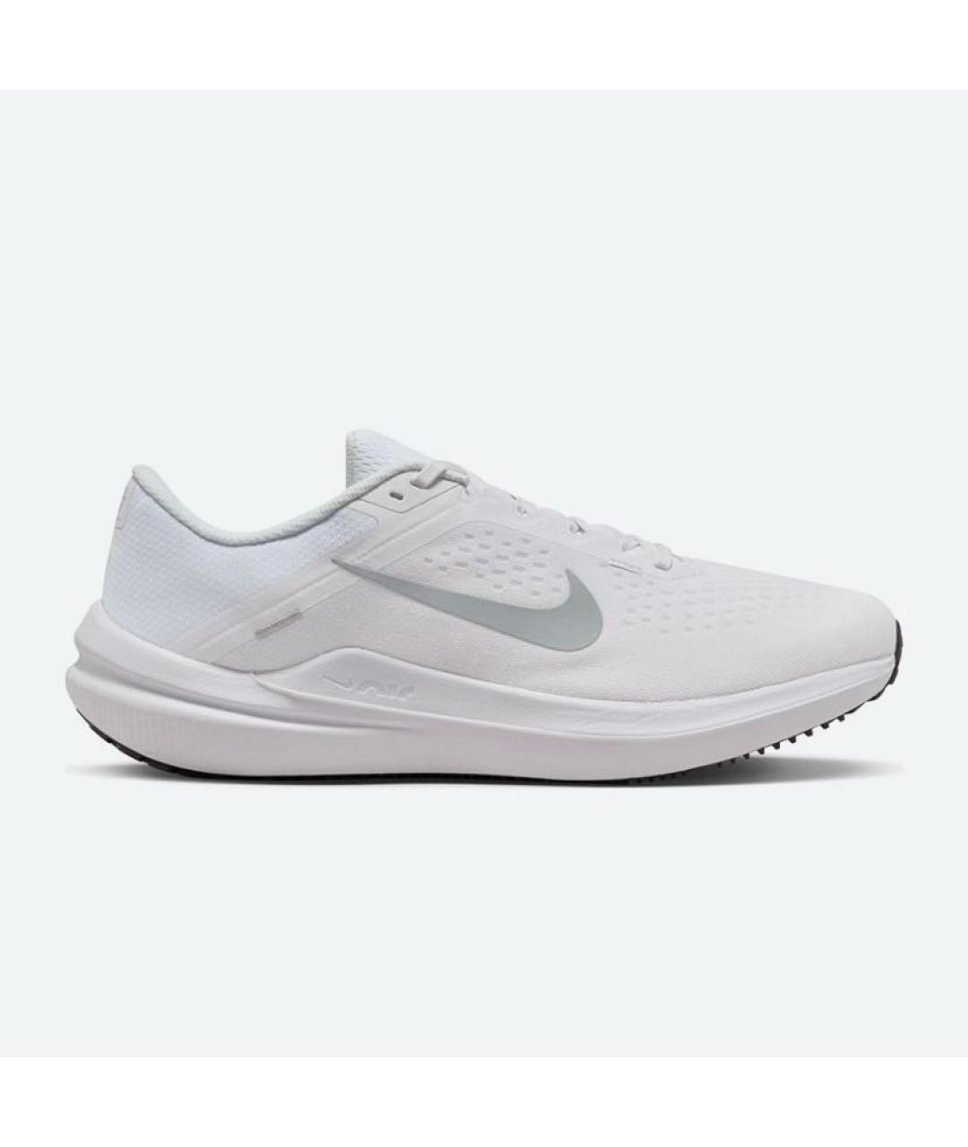 NIKE Белые текстильные низкие кроссовки / кеды, фото 6