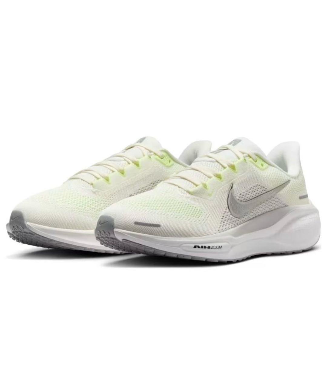 NIKE Салатовые текстильные низкие кроссовки / кеды, фото 3