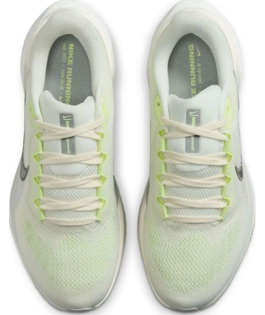 NIKE Салатовые текстильные низкие кроссовки / кеды, фото 2