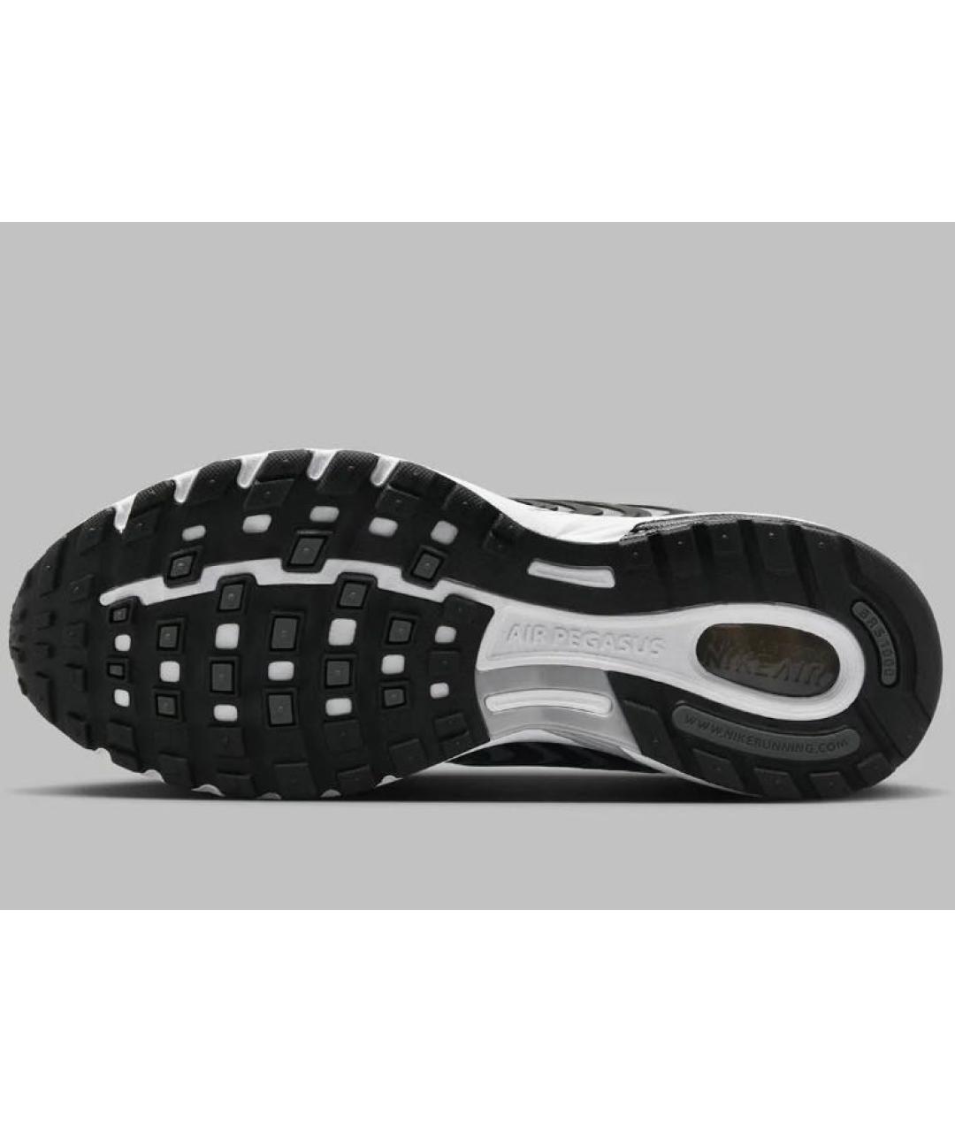 NIKE Черные текстильные низкие кроссовки / кеды, фото 6