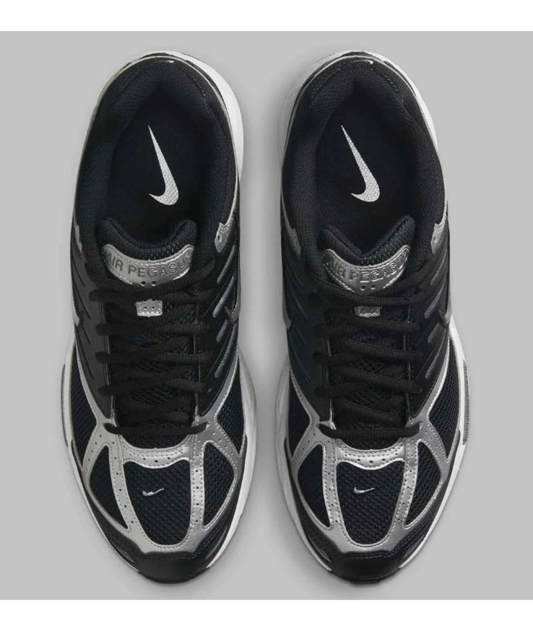 NIKE Черные текстильные низкие кроссовки / кеды, фото 3