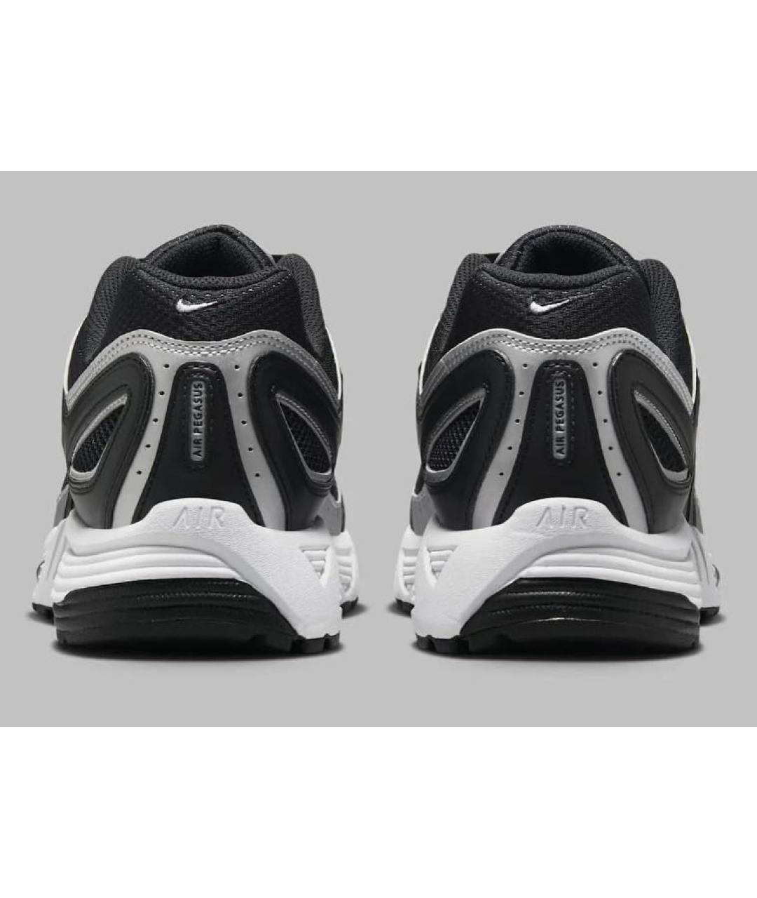 NIKE Черные текстильные низкие кроссовки / кеды, фото 4