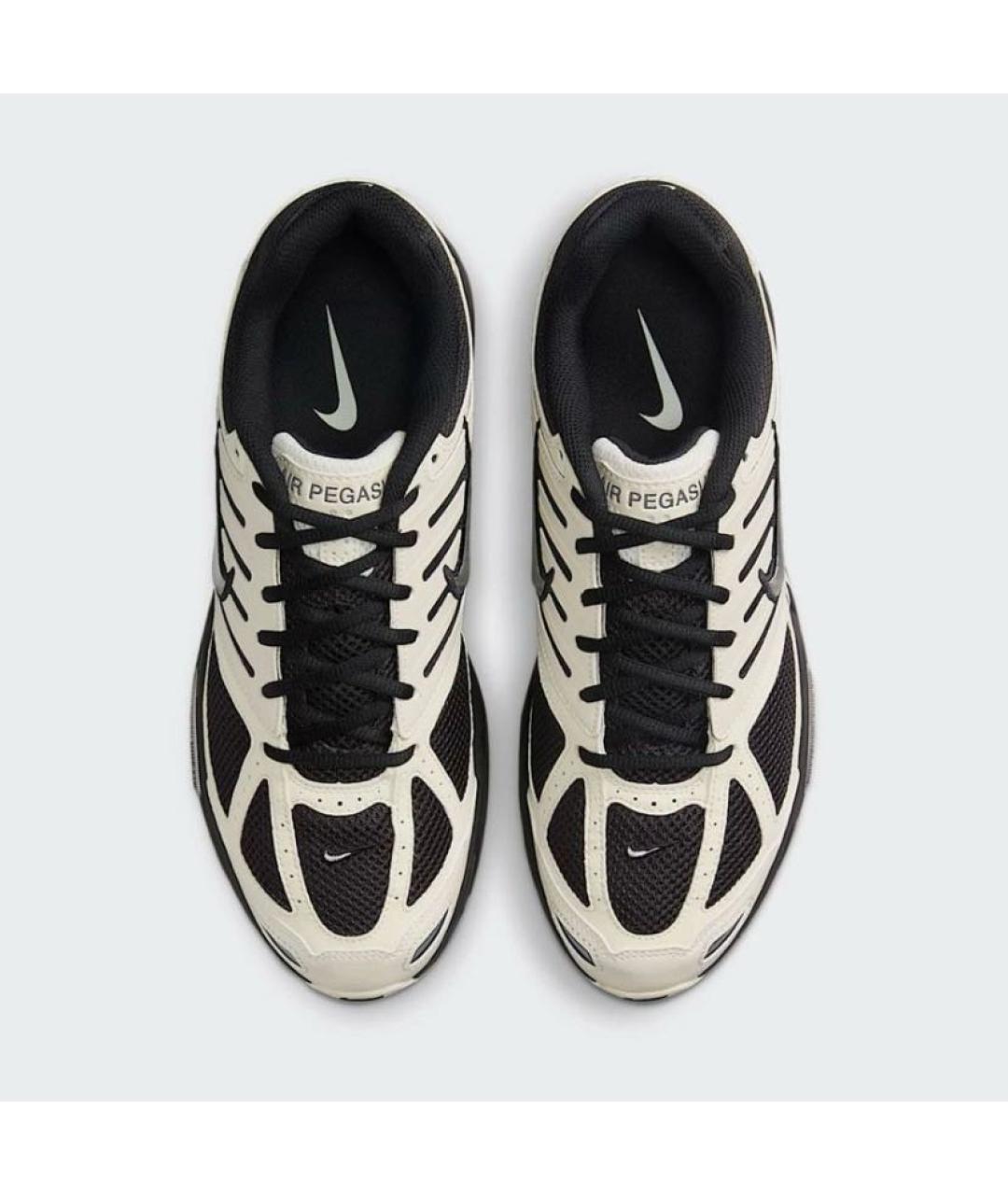 NIKE Бежевые текстильные низкие кроссовки / кеды, фото 2