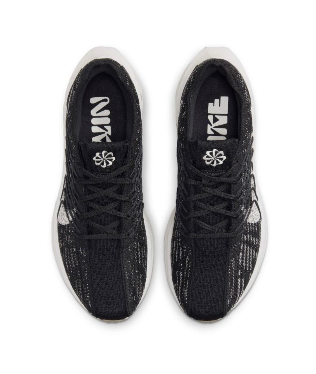 NIKE Антрацитовые текстильные низкие кроссовки / кеды, фото 4