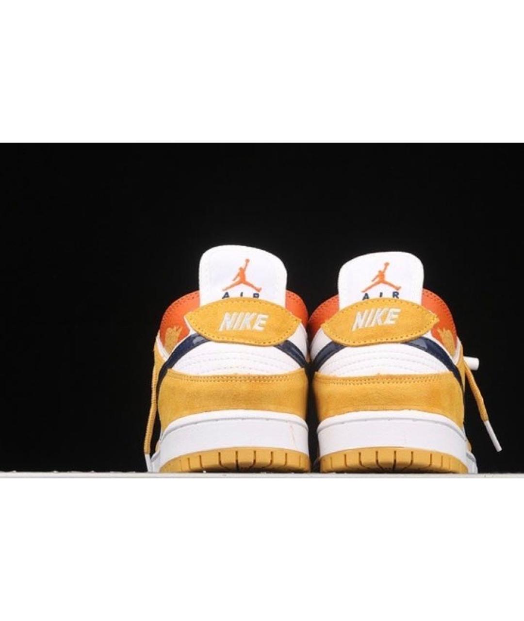 NIKE Оранжевое замшевые кроссовки, фото 4