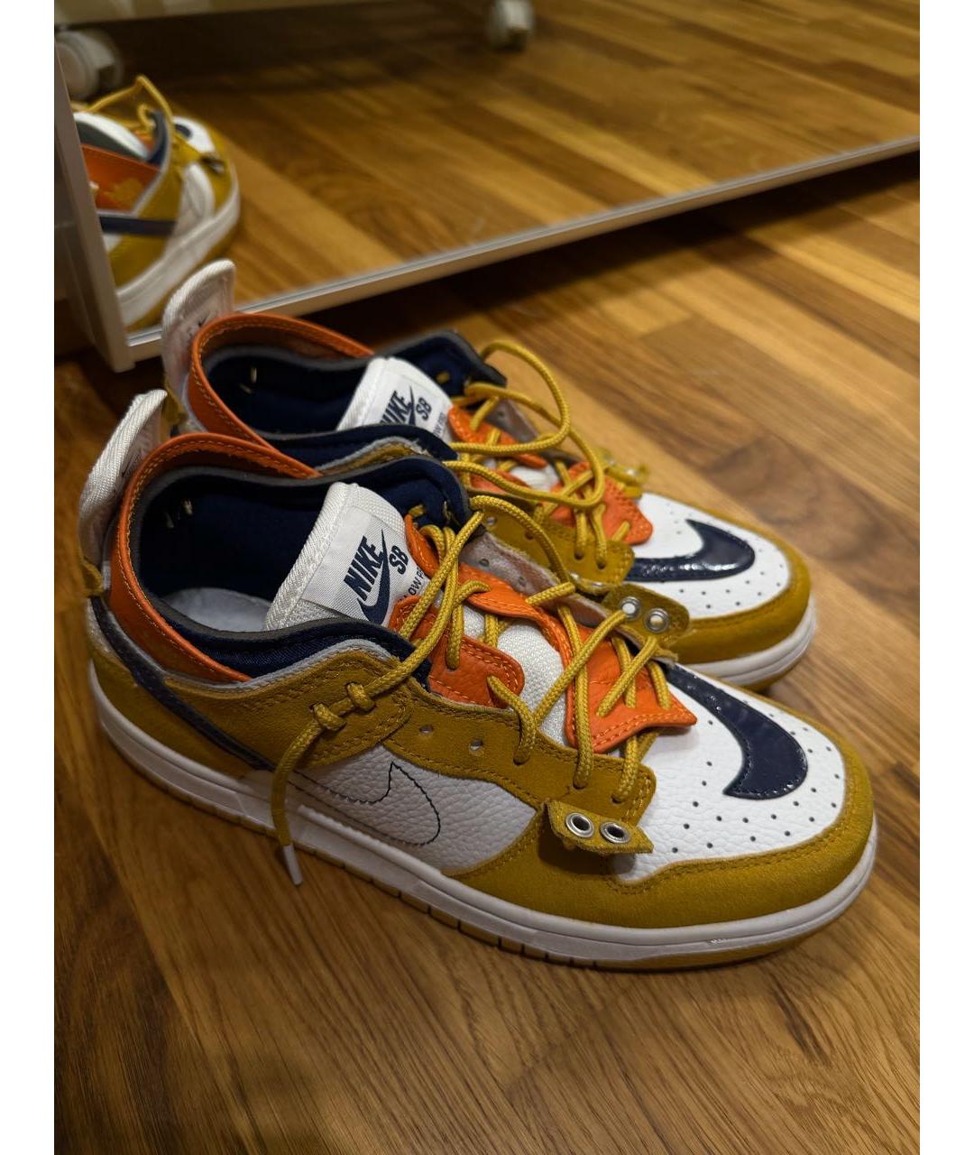 NIKE Оранжевое замшевые кроссовки, фото 2