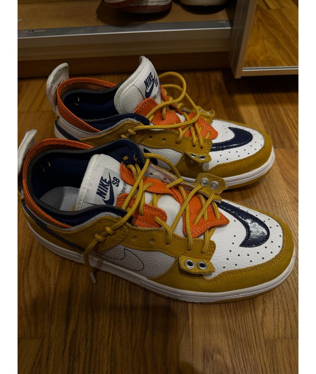 NIKE Оранжевое замшевые кроссовки, фото 6