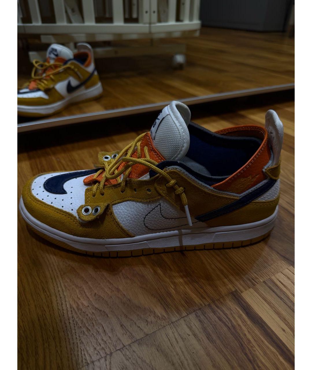 NIKE Оранжевое замшевые кроссовки, фото 7