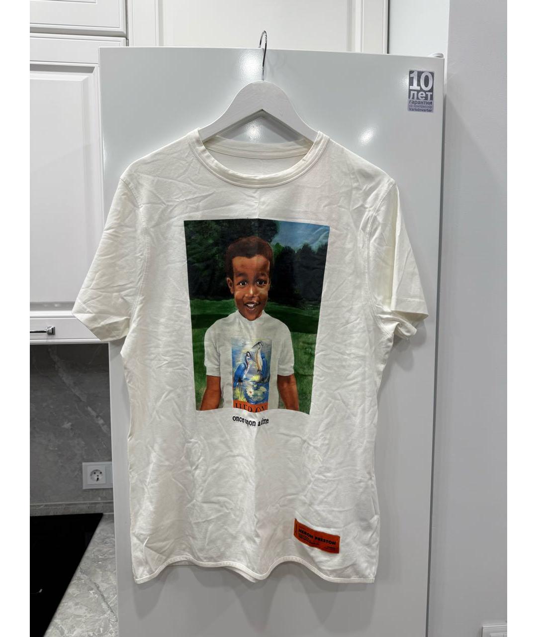 HERON PRESTON Белая футболка, фото 3