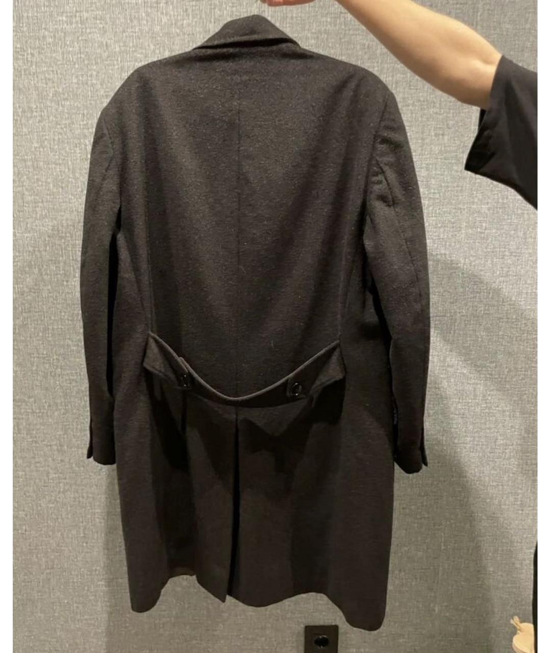 ALEXANDER MCQUEEN Черное вискозное пальто, фото 2