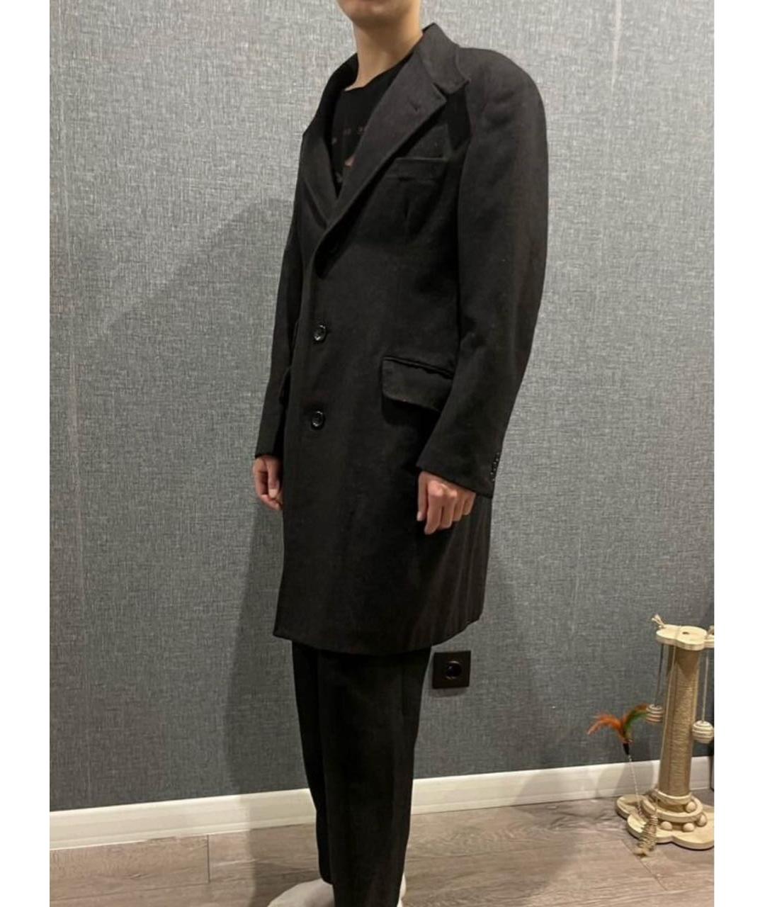 ALEXANDER MCQUEEN Черное вискозное пальто, фото 4