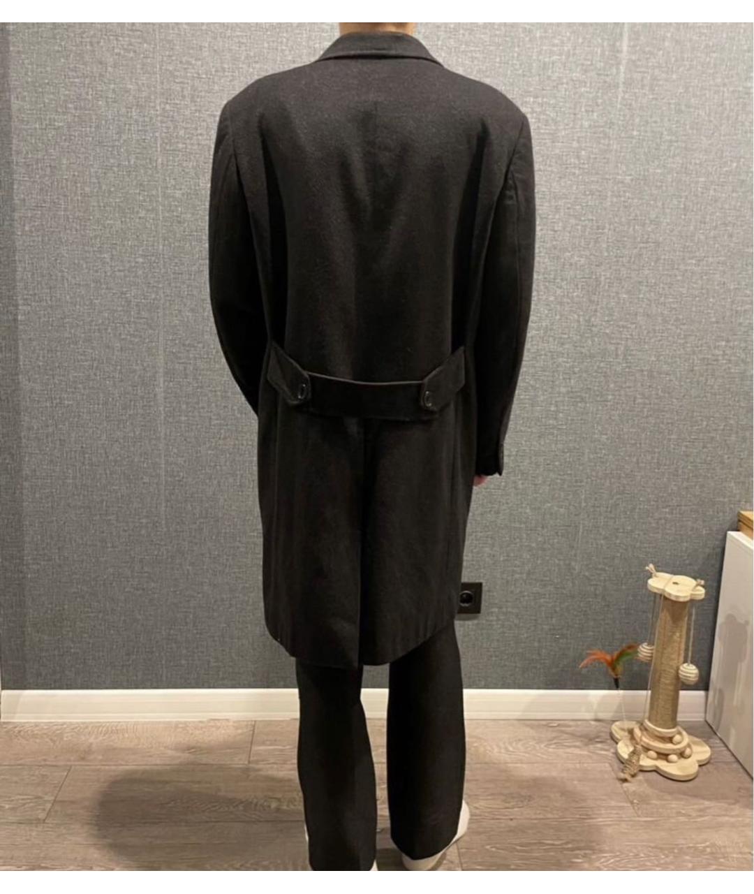 ALEXANDER MCQUEEN Черное вискозное пальто, фото 5