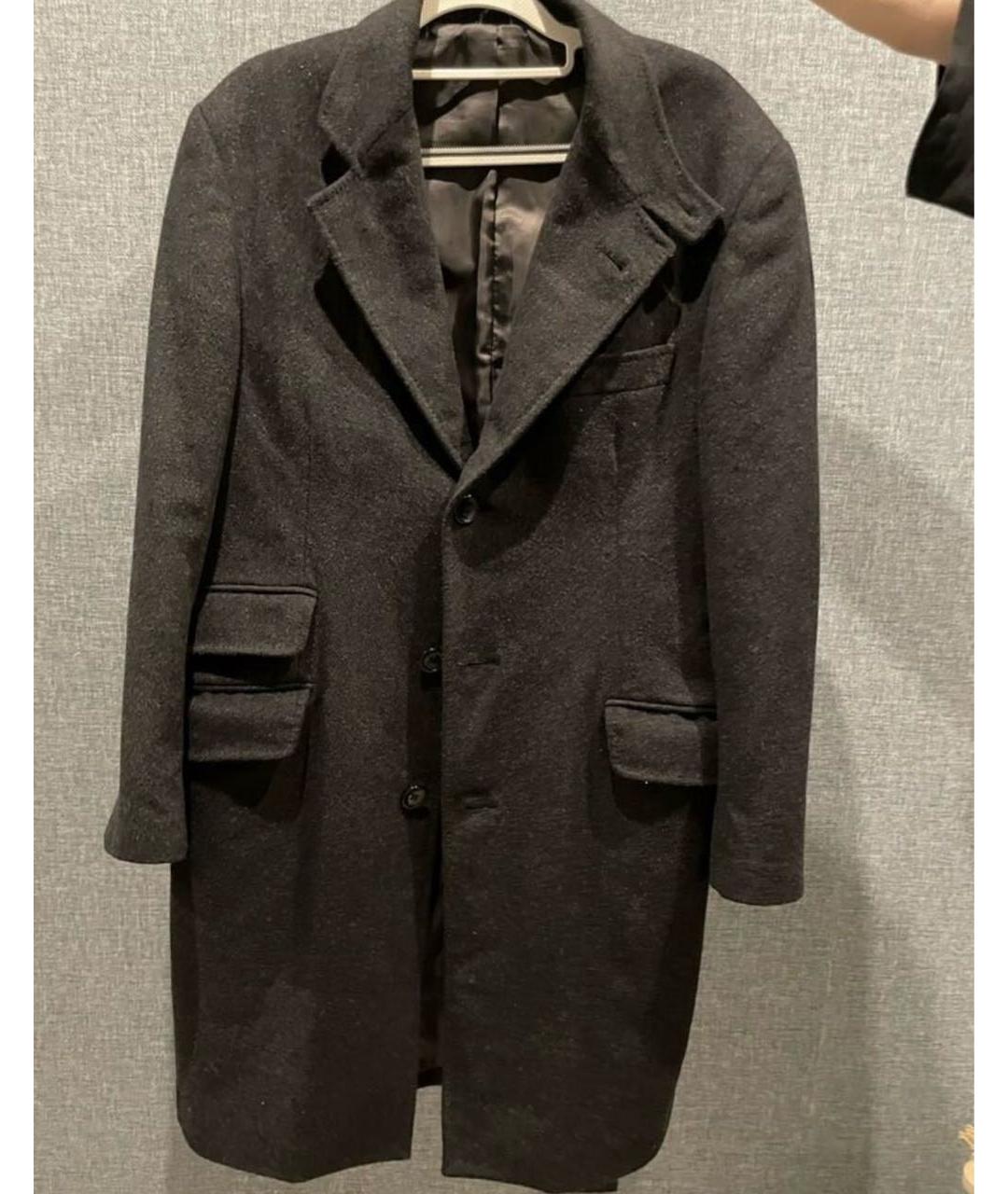 ALEXANDER MCQUEEN Черное вискозное пальто, фото 6