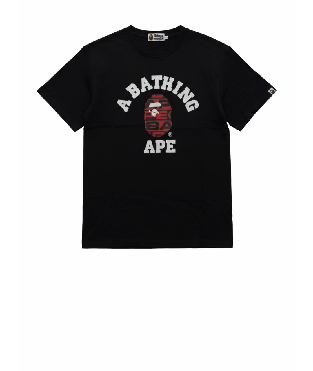 A BATHING APE Черная футболка, фото 1
