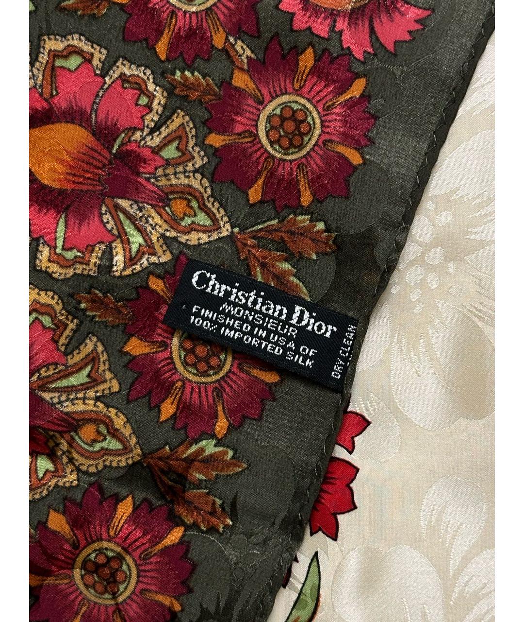 CHRISTIAN DIOR Мульти шелковый платок, фото 4