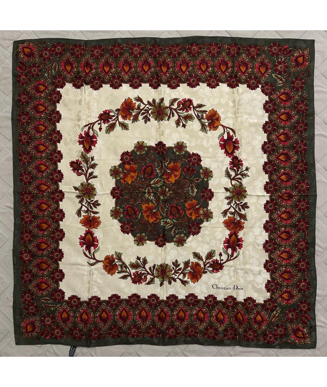 CHRISTIAN DIOR Мульти шелковый платок, фото 5