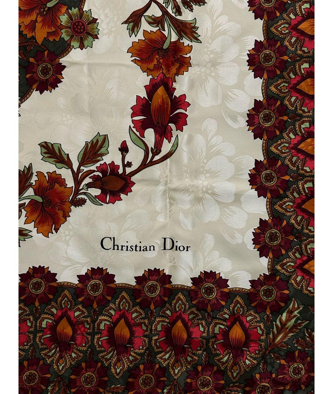 CHRISTIAN DIOR Мульти шелковый платок, фото 2