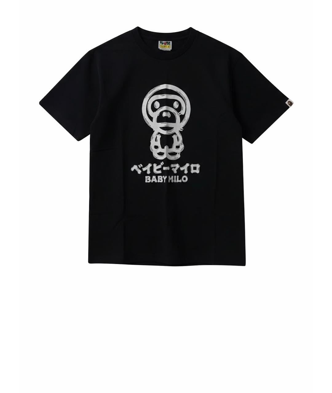 A BATHING APE Черная футболка, фото 3