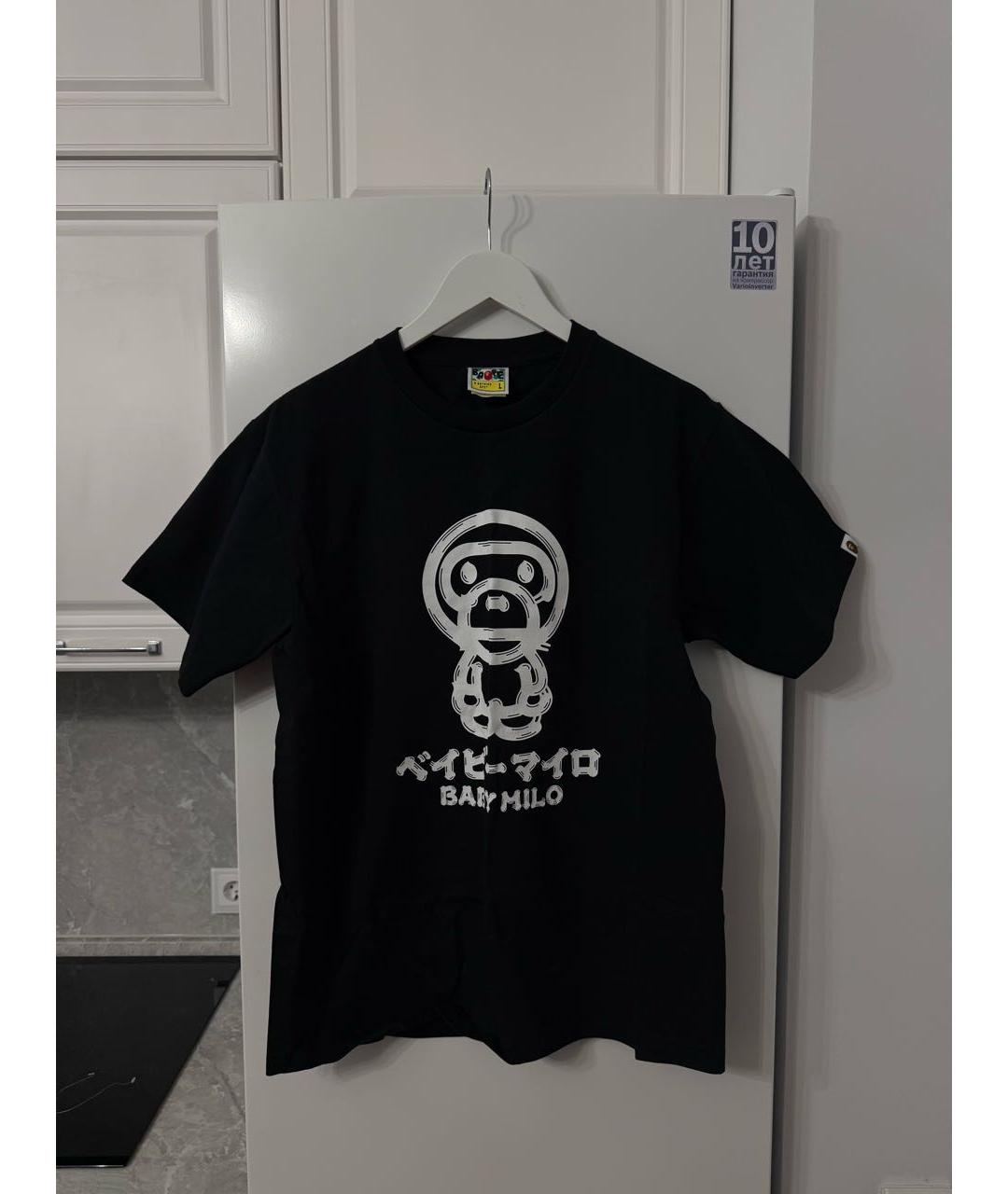 A BATHING APE Черная футболка, фото 2