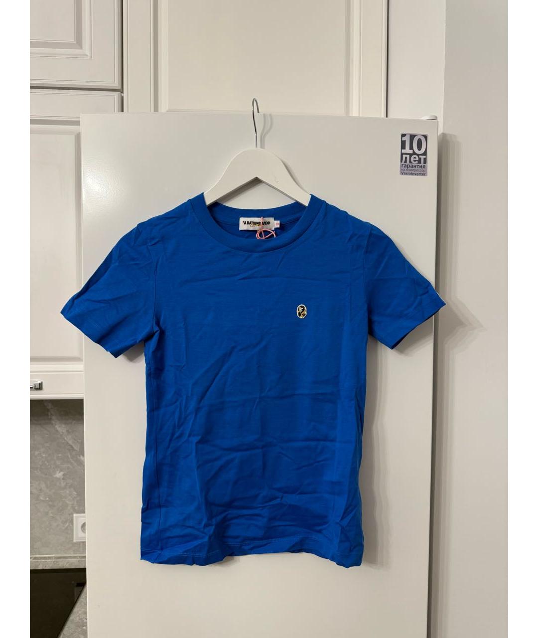A BATHING APE Синяя футболка, фото 2