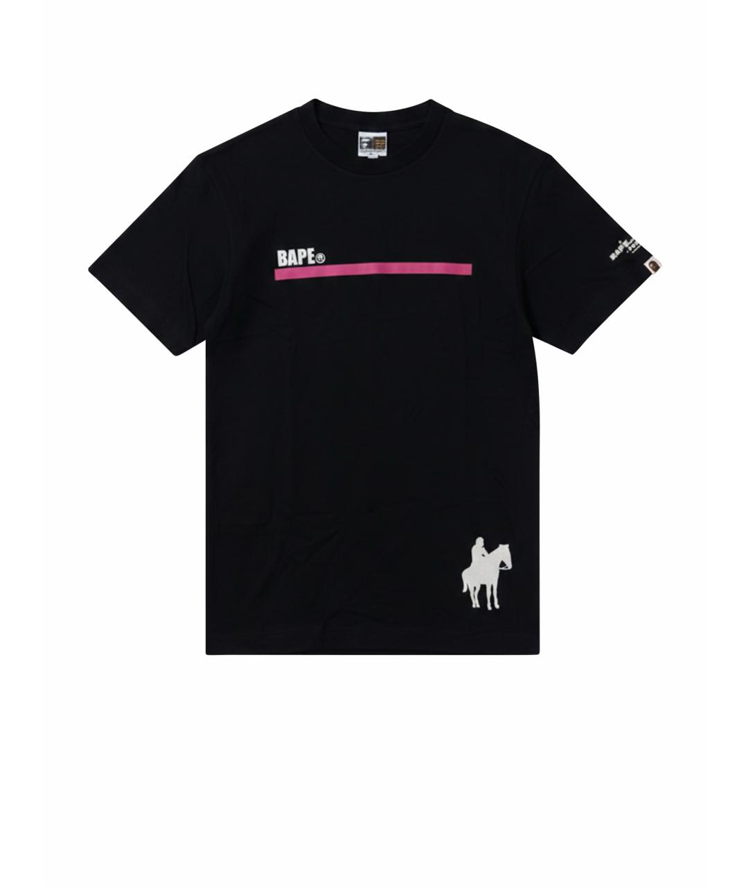 A BATHING APE Черная футболка, фото 1