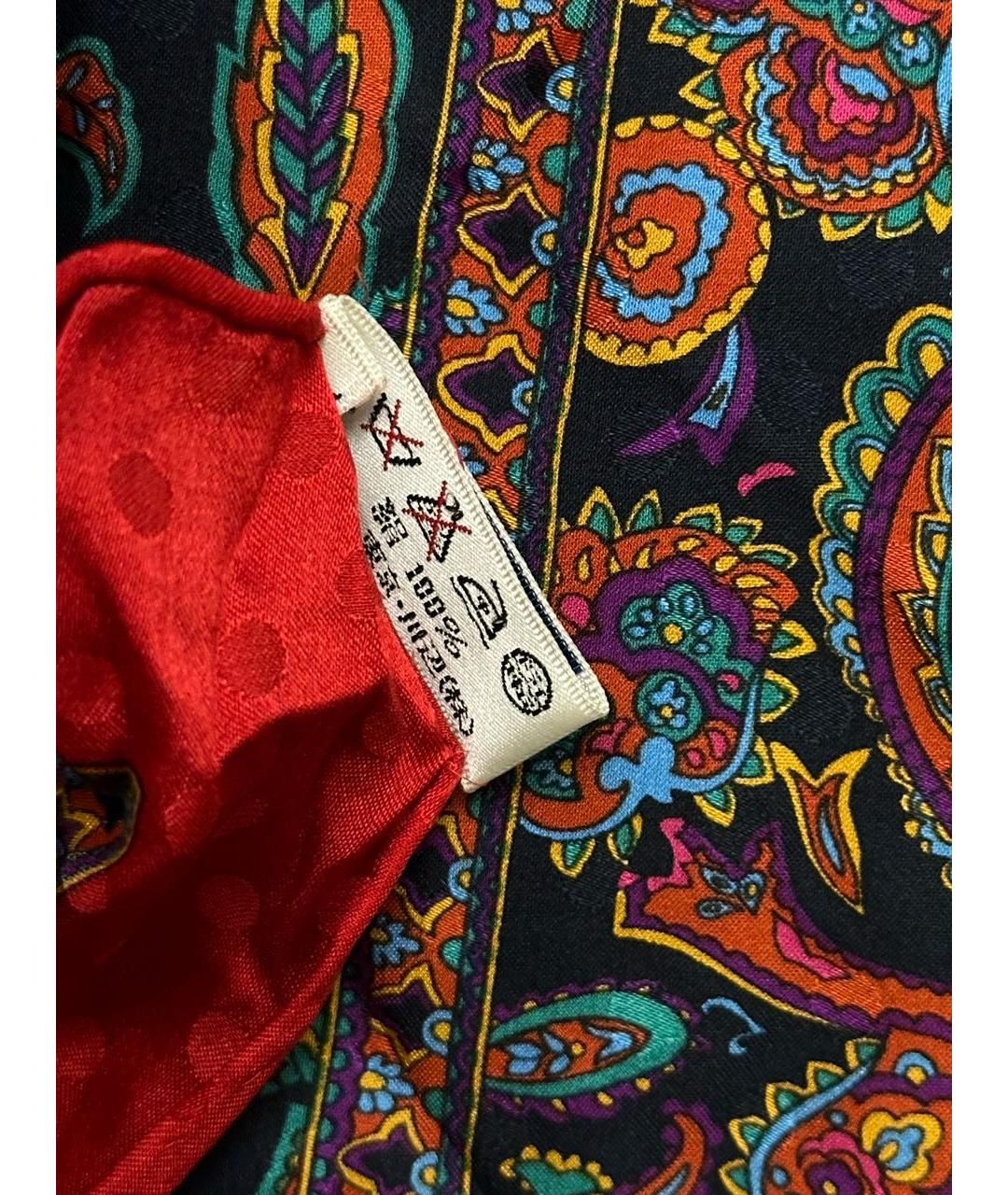 SAINT LAURENT Красный шелковый платок, фото 5