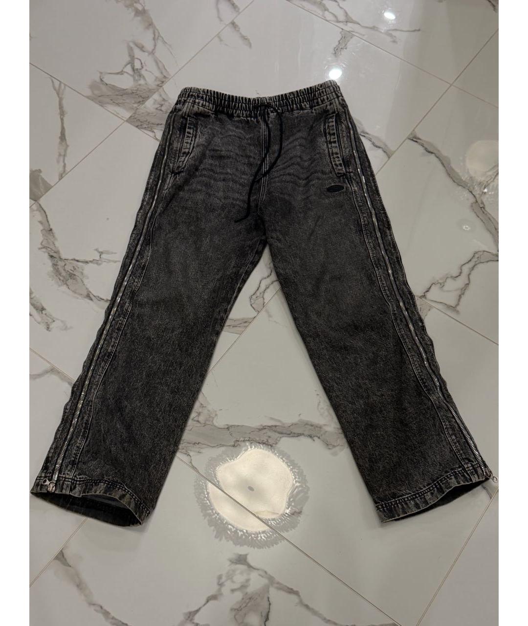 DIESEL Серые хлопковые джинсы, фото 5