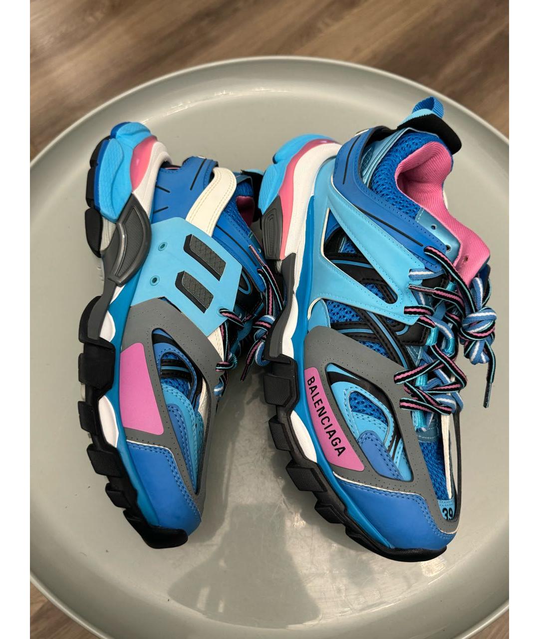 BALENCIAGA Синие текстильные кроссовки, фото 3