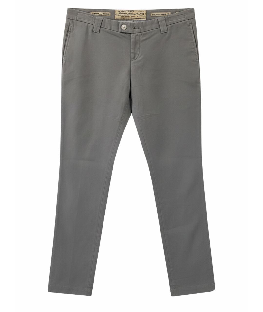 JACOB COHEN Бежевые хлопко-эластановые брюки узкие, фото 1