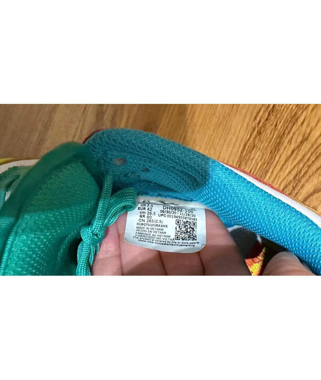 NIKE Мульти кожаные кроссовки, фото 5