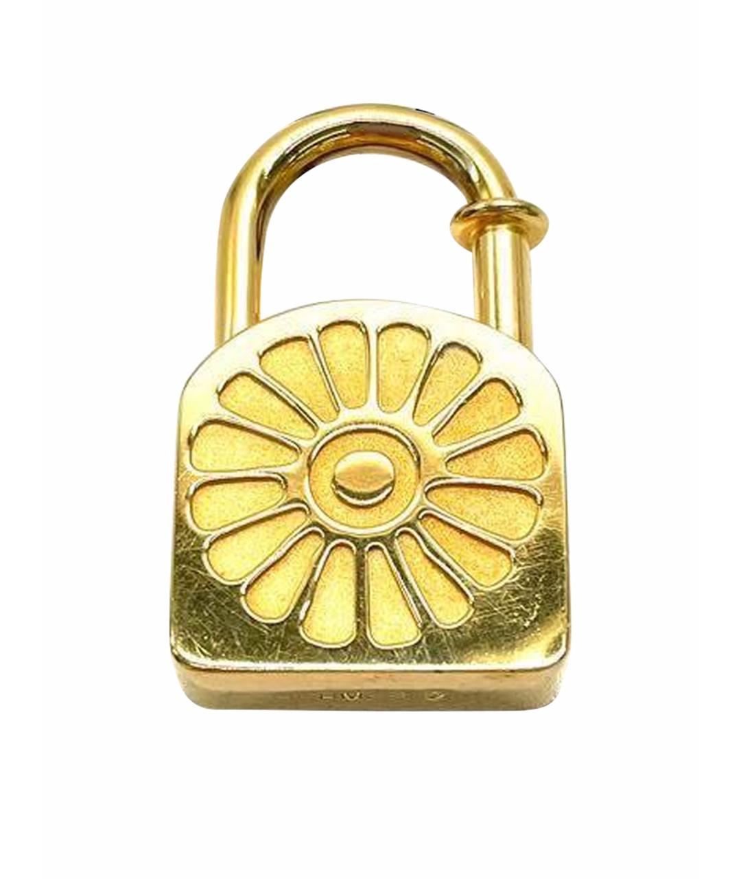 HERMES Золотой брелок, фото 1