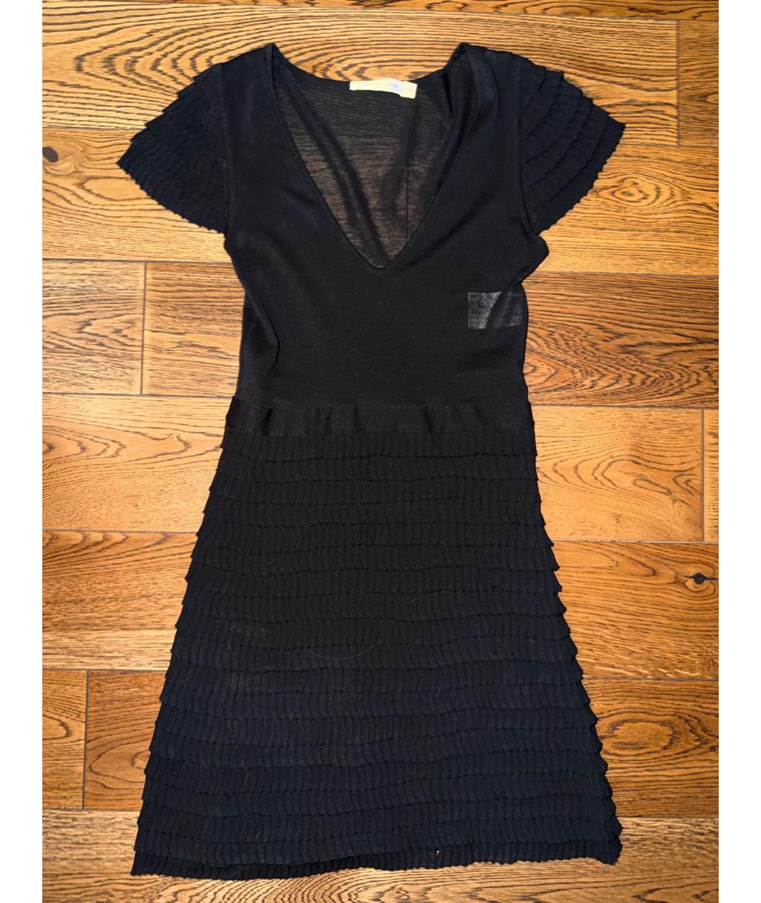 CHRISTIAN DIOR Черное хлопковое вечернее платье, фото 6