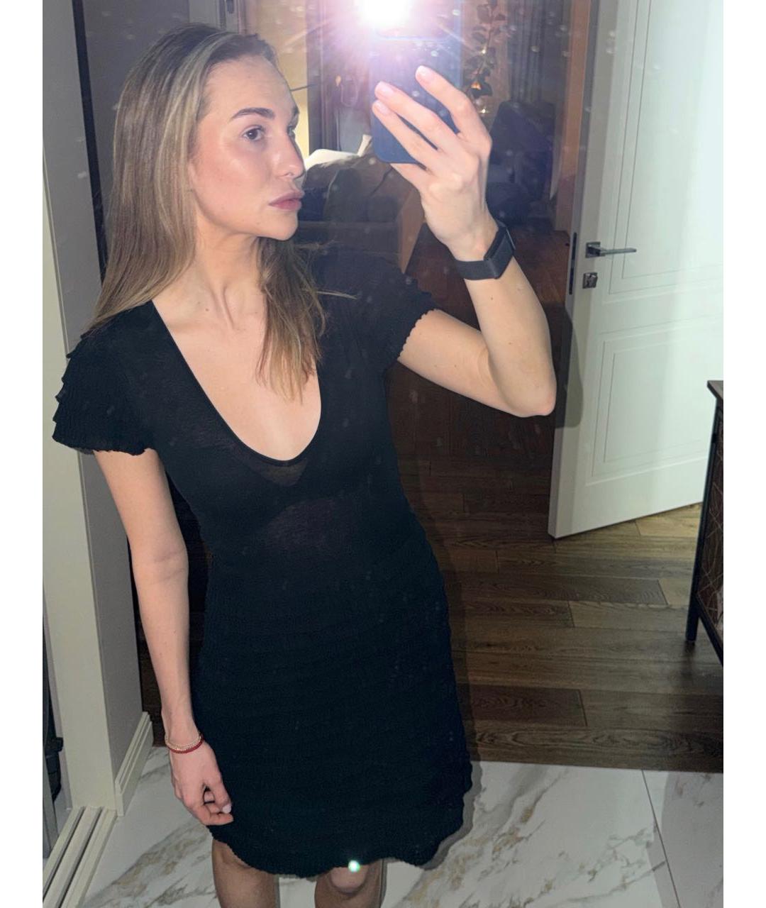 CHRISTIAN DIOR Черное хлопковое вечернее платье, фото 3