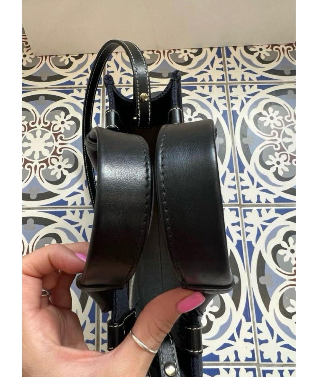 CHLOE Темно-синяя кожаная сумка тоут, фото 6