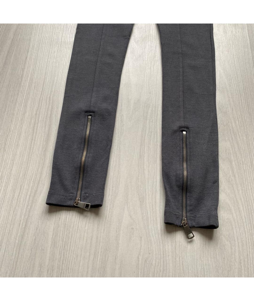 BURBERRY Антрацитовые брюки узкие, фото 6