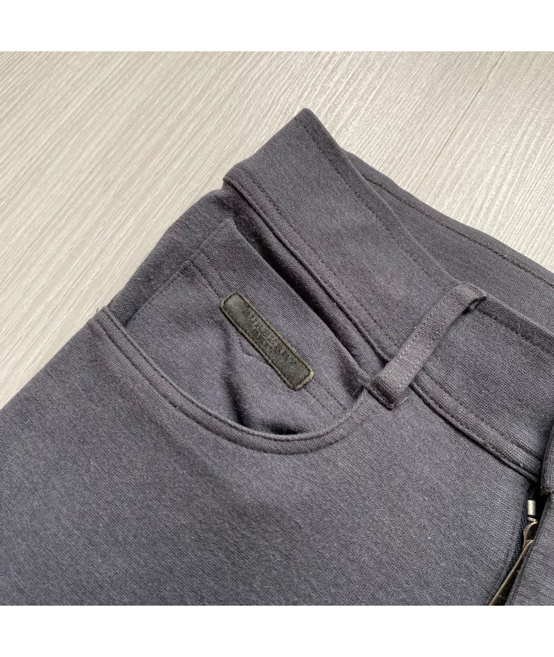 BURBERRY Антрацитовые брюки узкие, фото 3