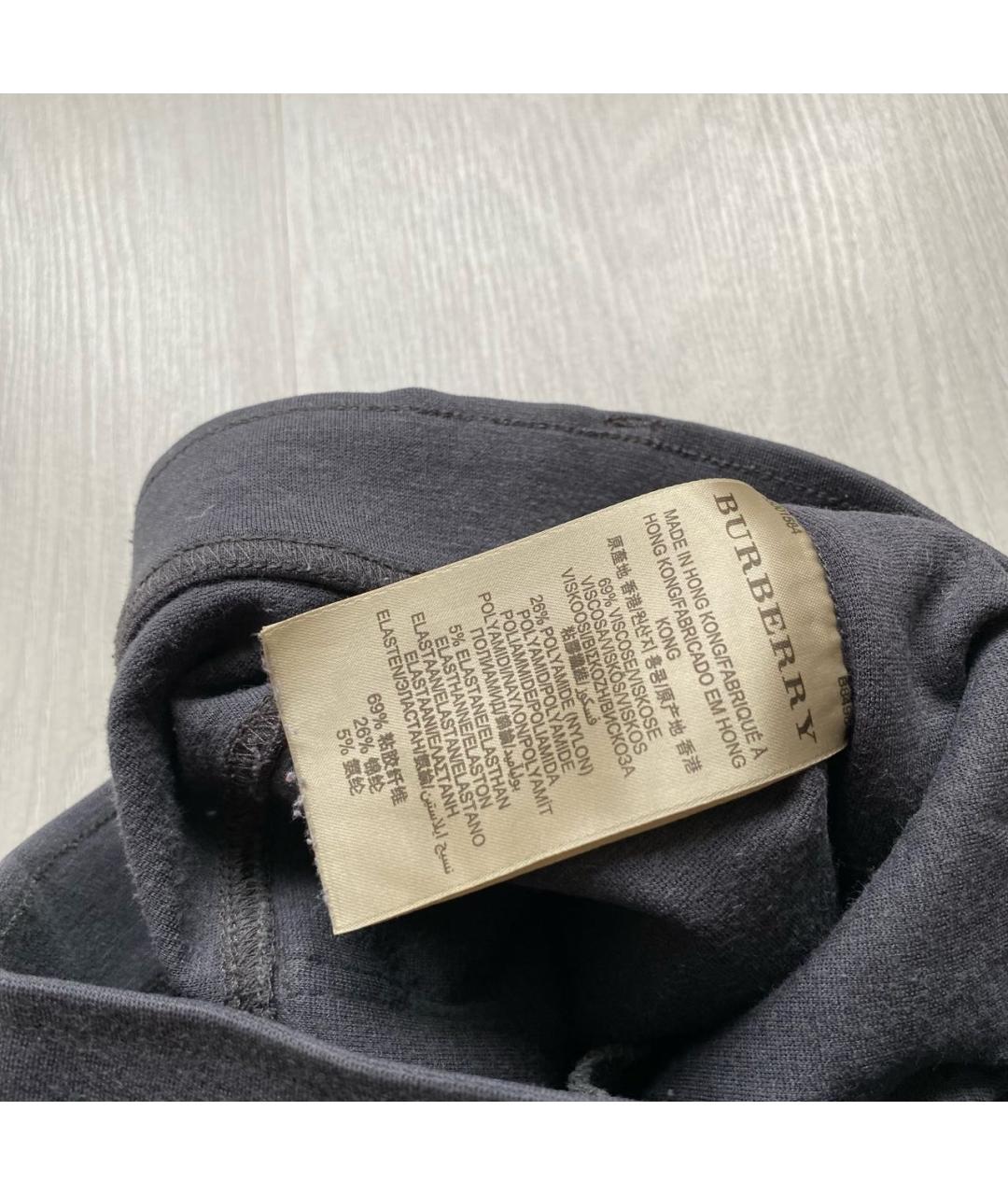 BURBERRY Антрацитовые брюки узкие, фото 8