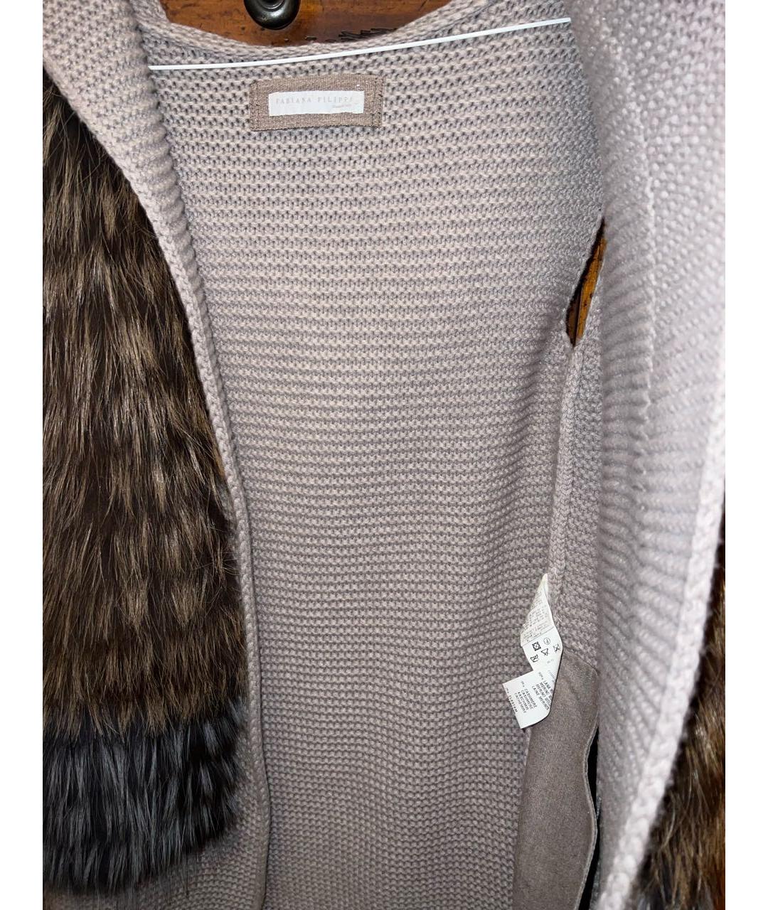 FABIANA FILIPPI Серый шерстяной жилет, фото 5