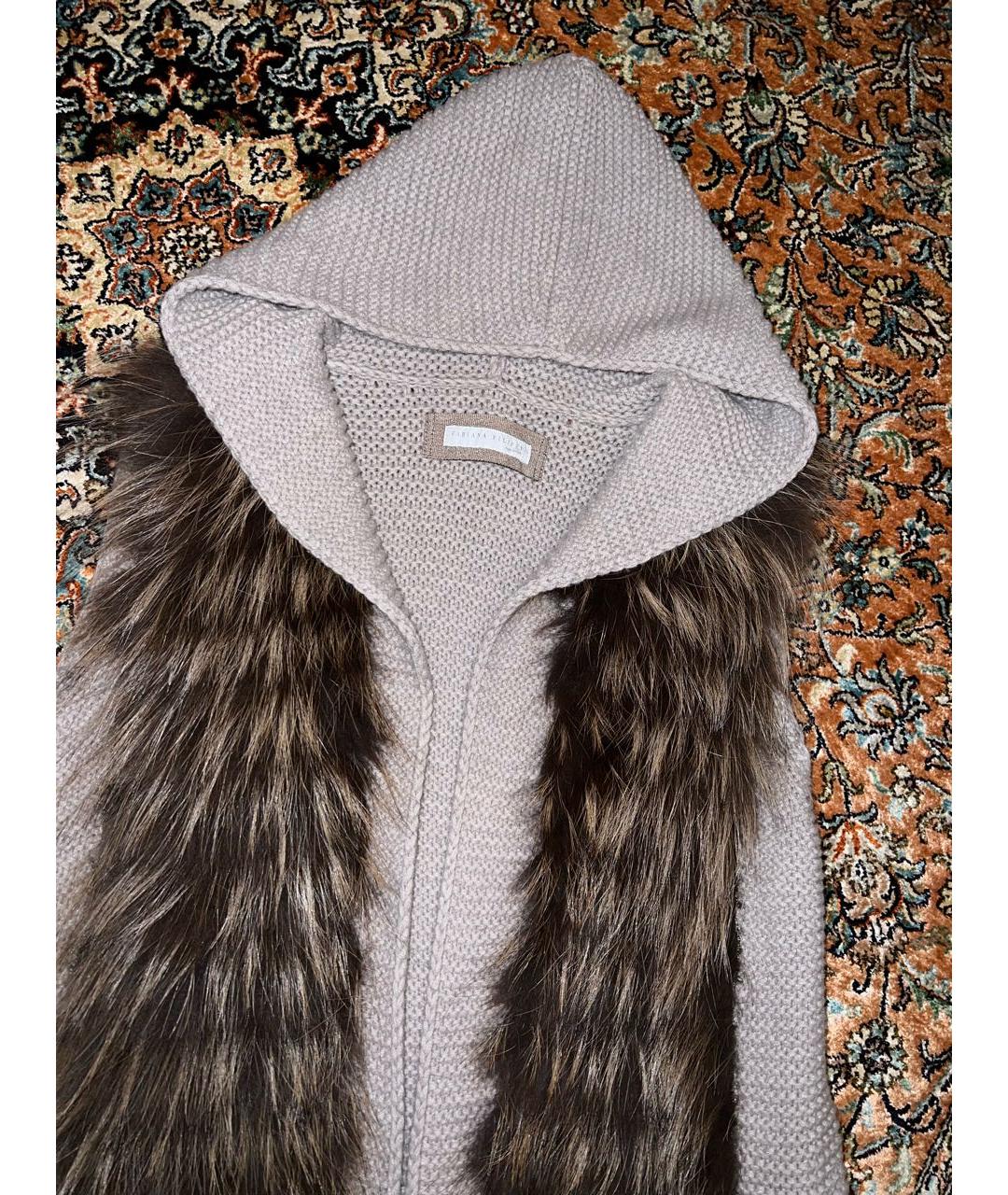 FABIANA FILIPPI Серый шерстяной жилет, фото 7