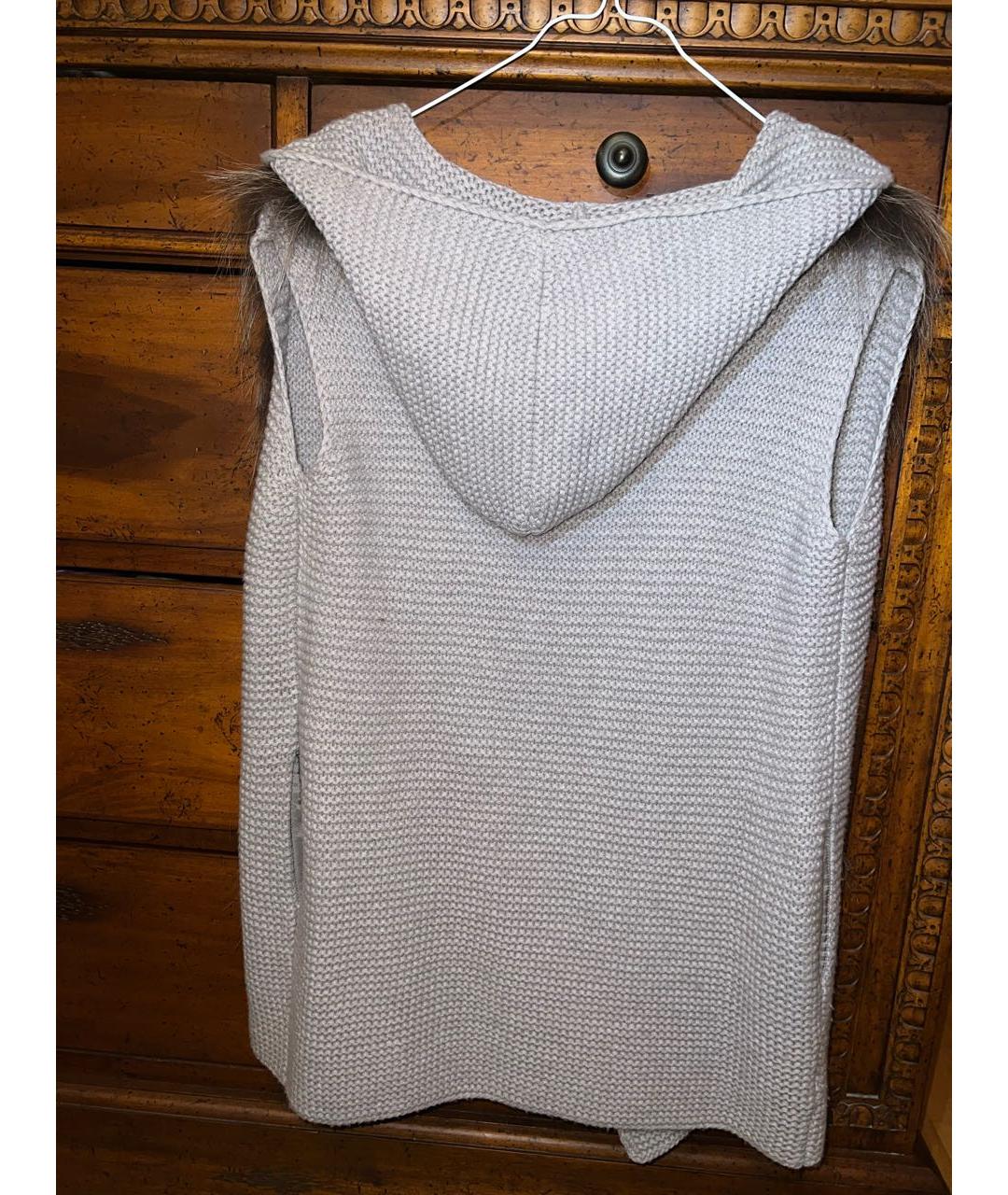 FABIANA FILIPPI Серый шерстяной жилет, фото 2