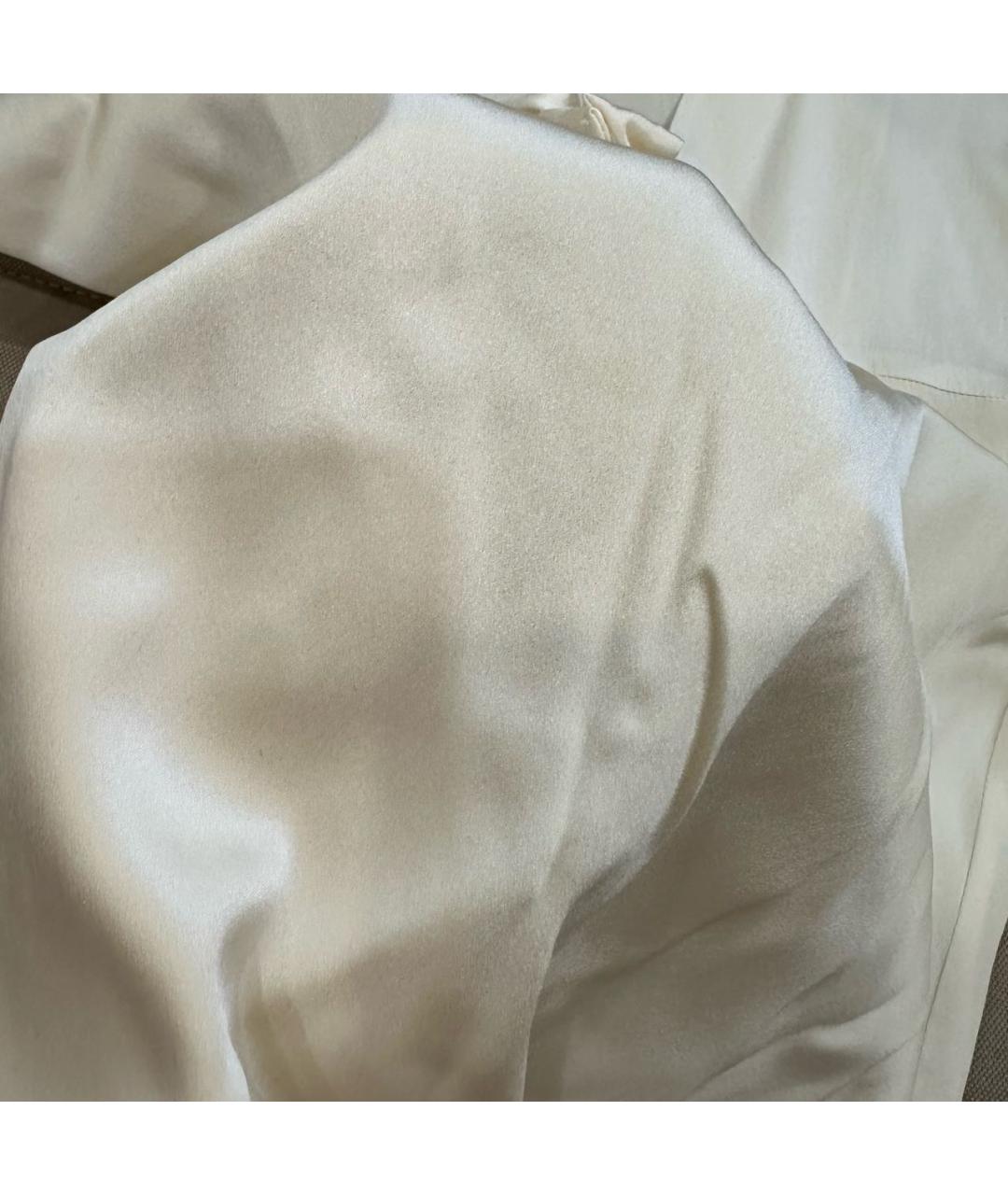 CHANEL Бежевая шелковая блузы, фото 8