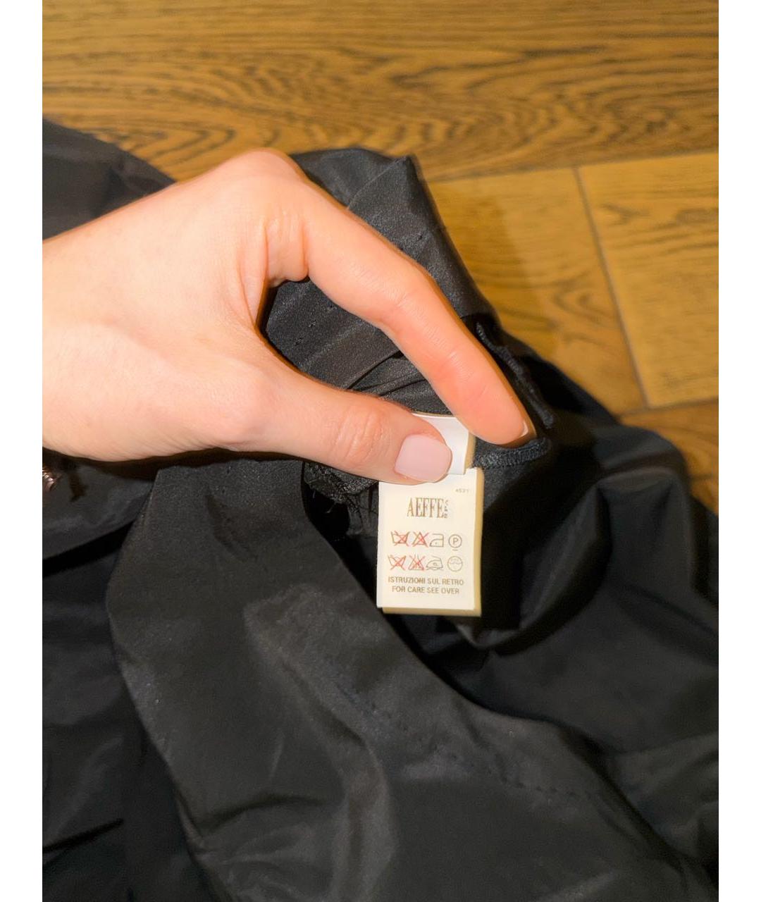 MOSCHINO Черное хлопковое коктейльное платье, фото 8