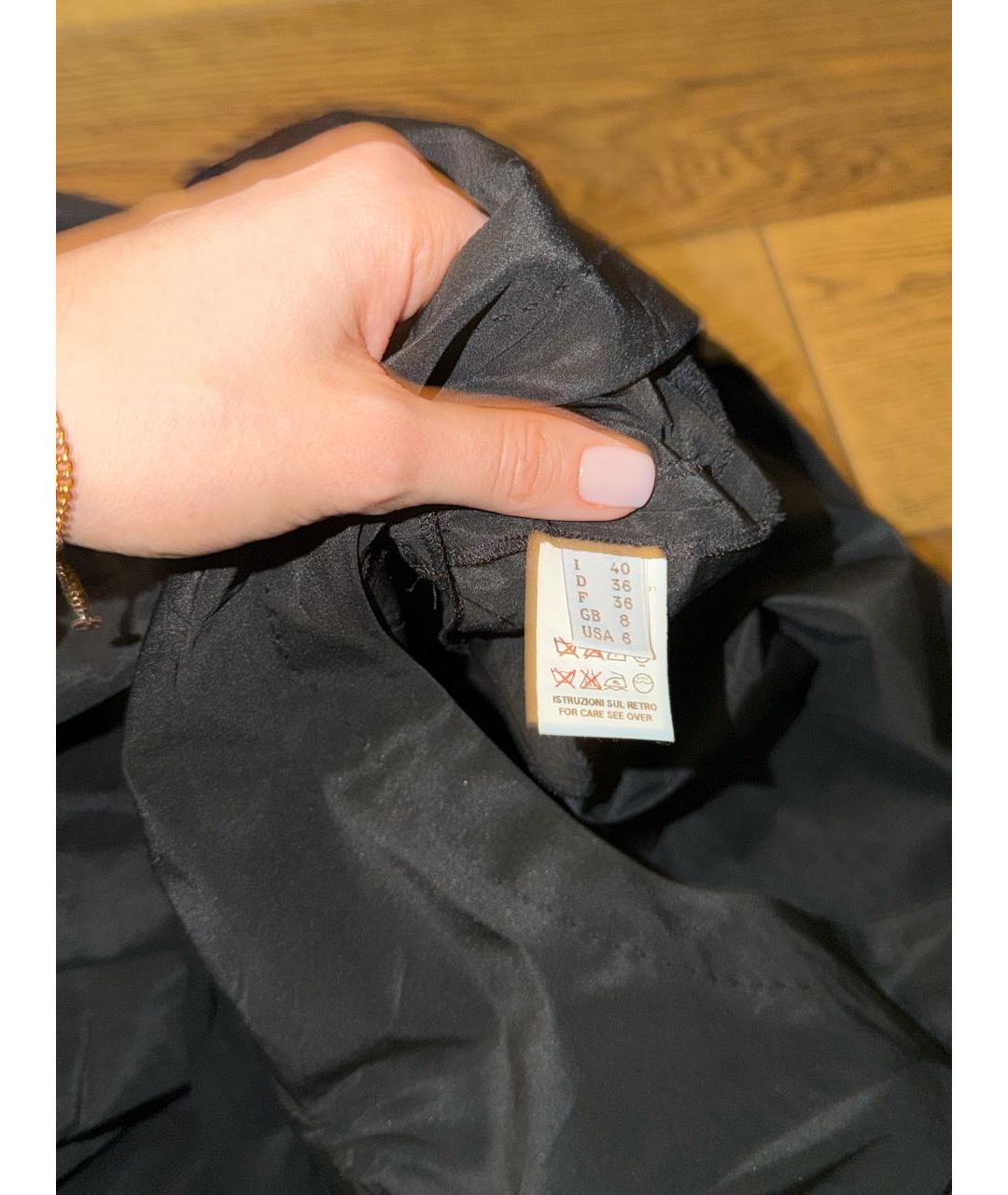 MOSCHINO Черное хлопковое коктейльное платье, фото 7