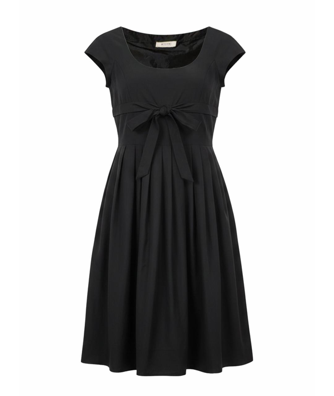 MOSCHINO Черное хлопковое коктейльное платье, фото 1