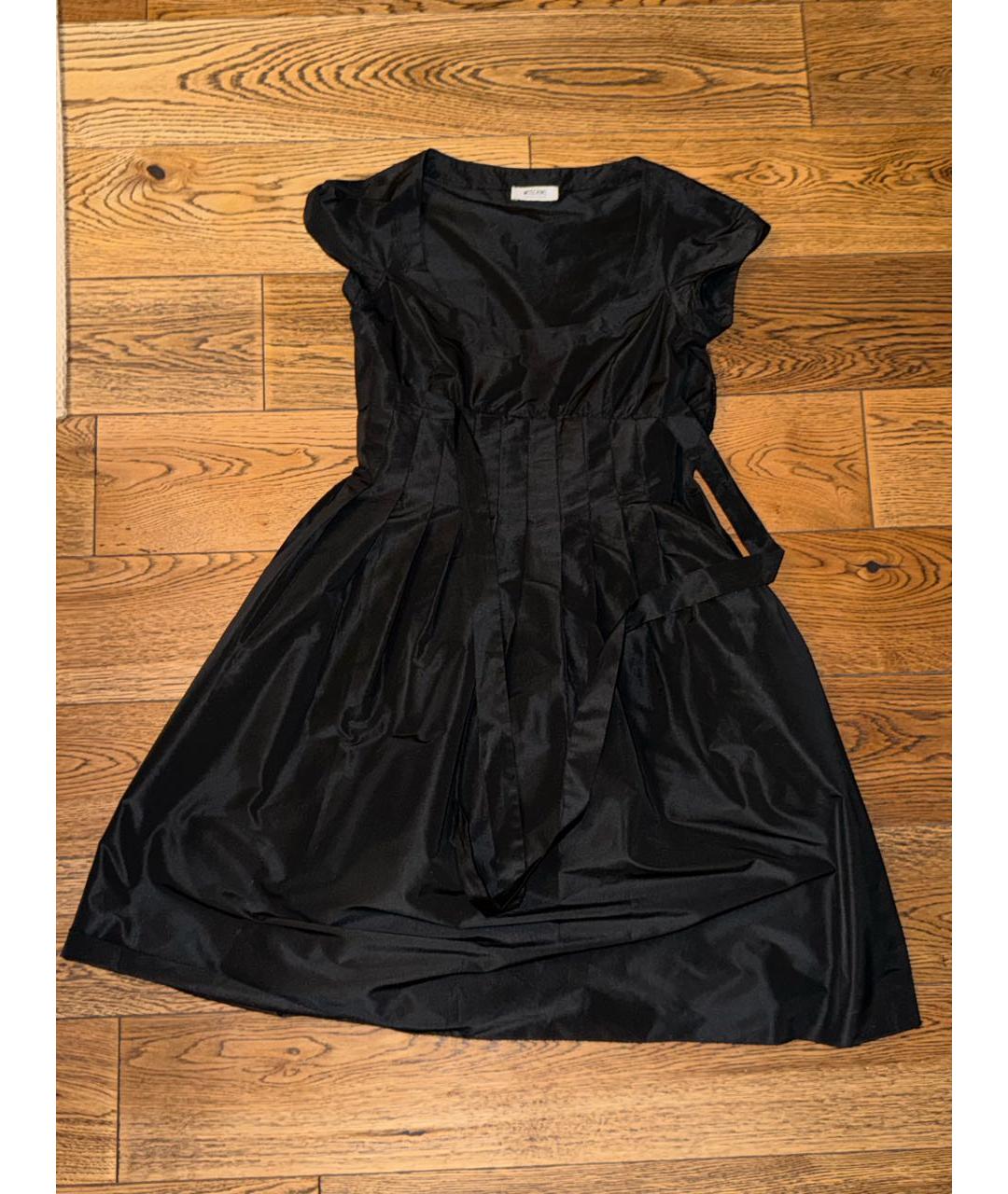 MOSCHINO Черное хлопковое коктейльное платье, фото 6