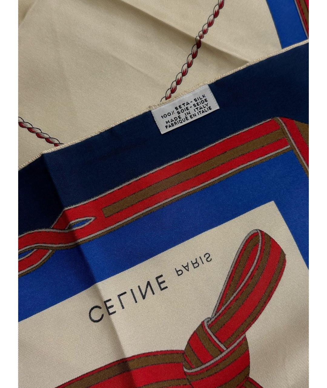 CELINE Мульти шелковый платок, фото 4