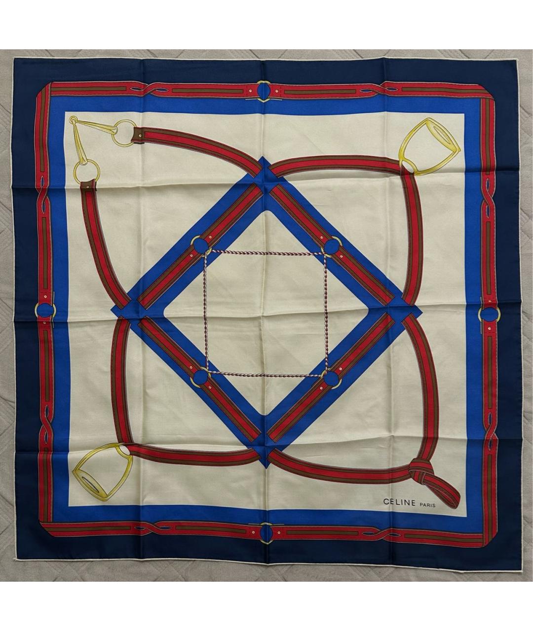 CELINE Мульти шелковый платок, фото 5
